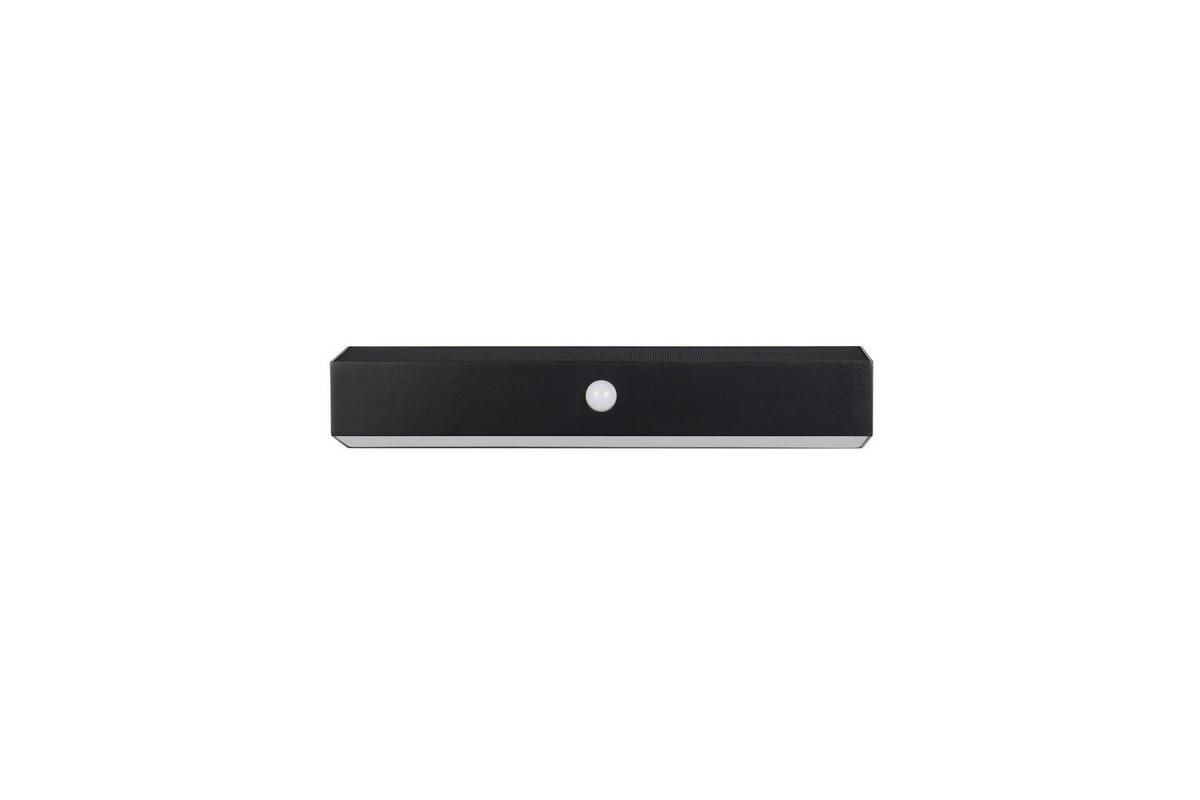 VÄGGLAMPA FÖR UTOMHUS - svart, Klassisk, plast (30,5/6/9,5cm)