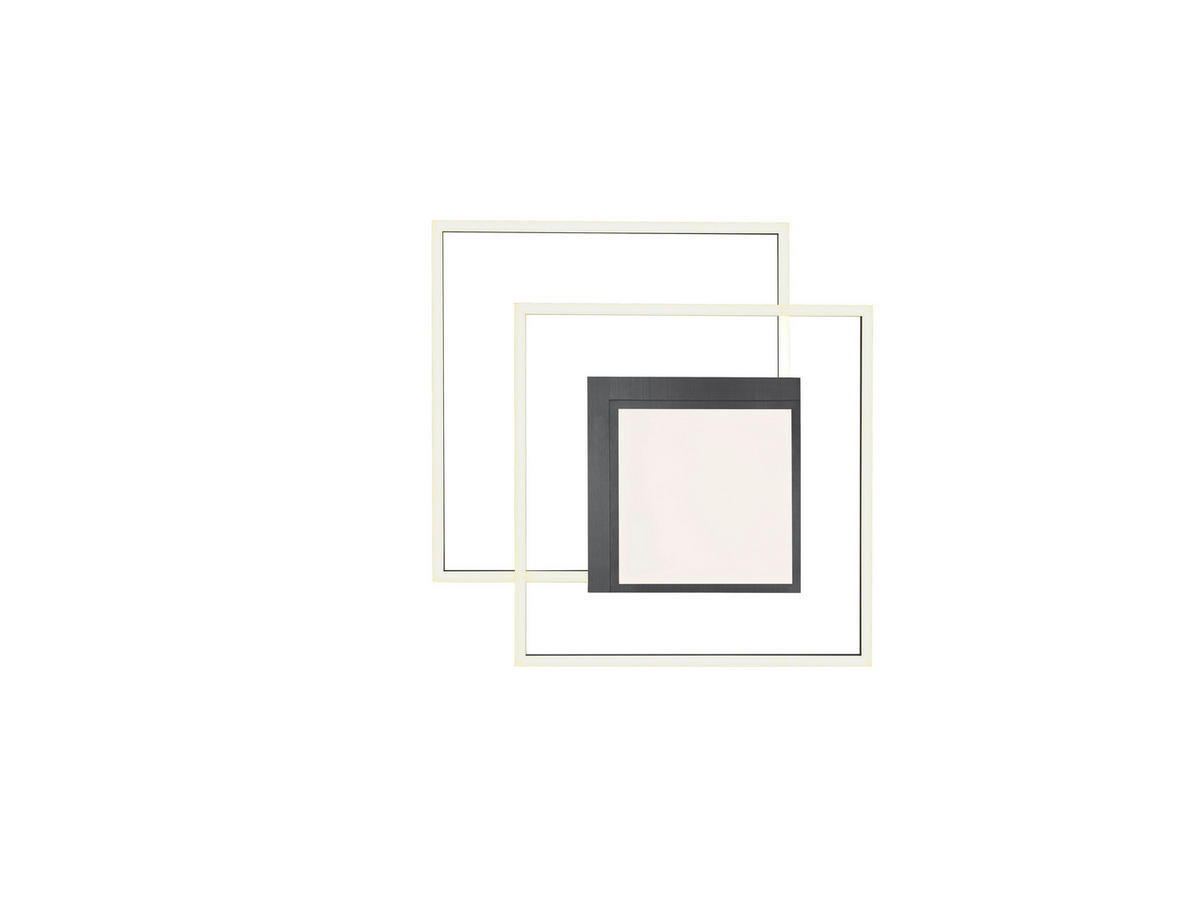 LED-DECKENLEUCHTE 70/6,5 cm   - Anthrazit, Design, Metall (70/6,5cm)