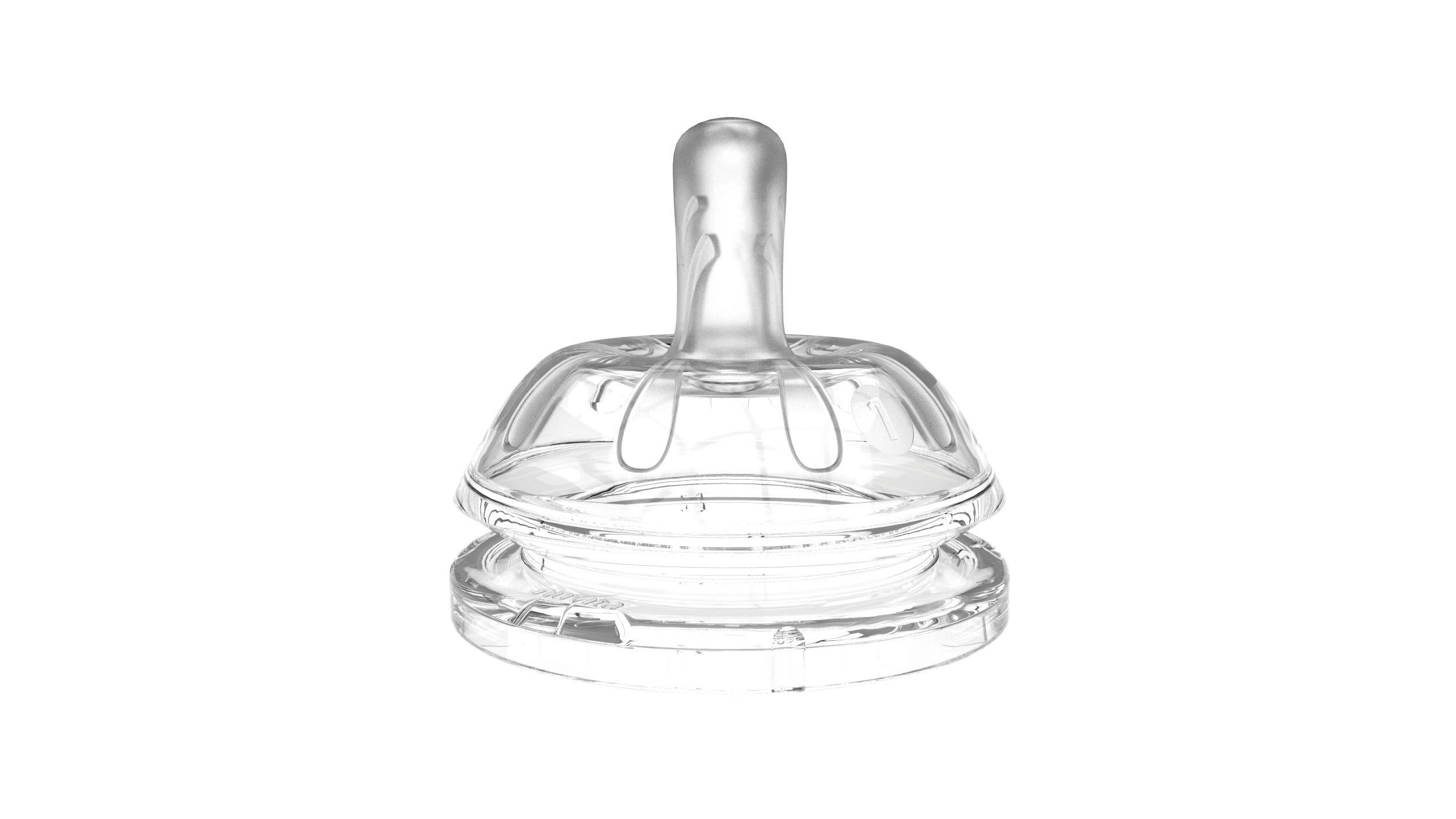 FLÄSCHCHENSAUGER  - Transparent, Basics, Kunststoff (5,7/7,5/5,7cm)