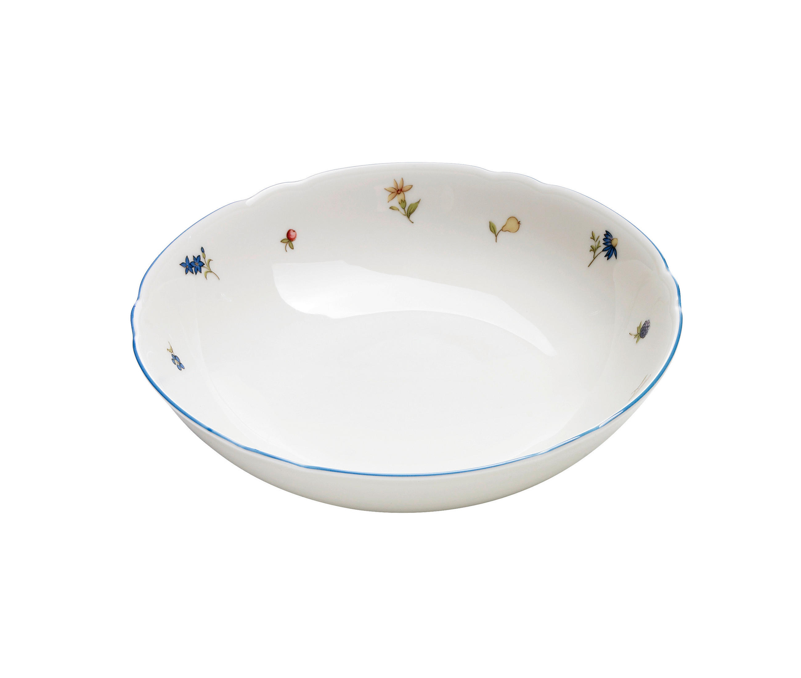 MISKA NA SALÁT, keramika, 19 cm - modrá/krémová, Lifestyle, keramika (19cm) - Seltmann Weiden