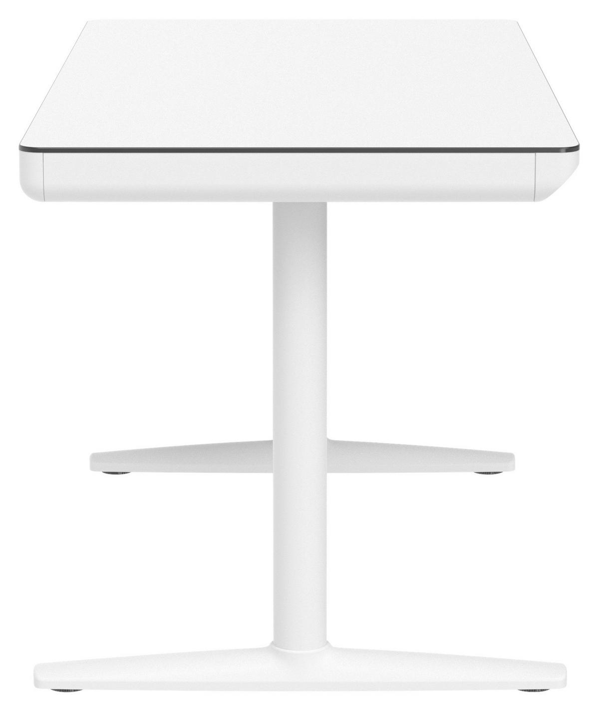 SCHREIBTISCH 140/70/73 cm Weiß  - Weiß, Design, Holzwerkstoff/Kunststoff (140/70/73cm) - Novel