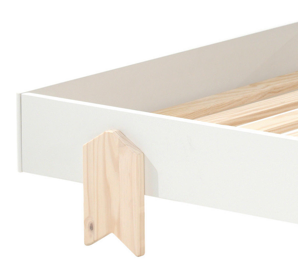 POSTEĽ PRE DETI A MLÁDEŽ, 90/200 cm biela - biela, Modern, drevo/kompozitné drevo (90/200cm) - MID.YOU