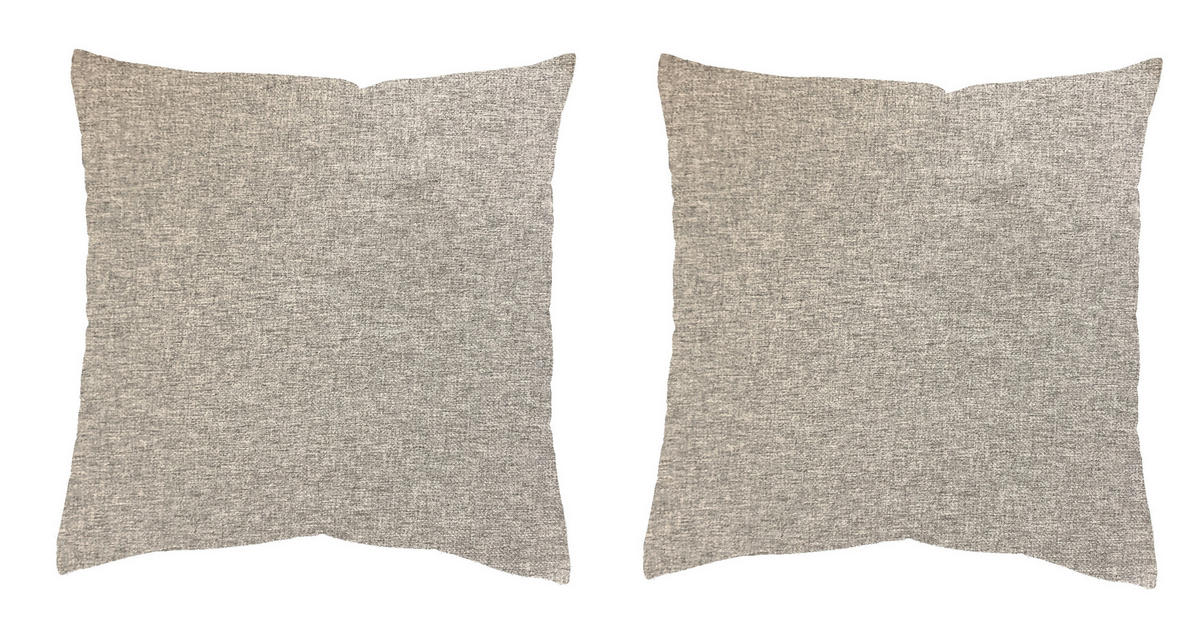 KISSENHÜLLEN-SET LUCIO 40/40 cm  - Grau, Basics, Textil (40/40cm)