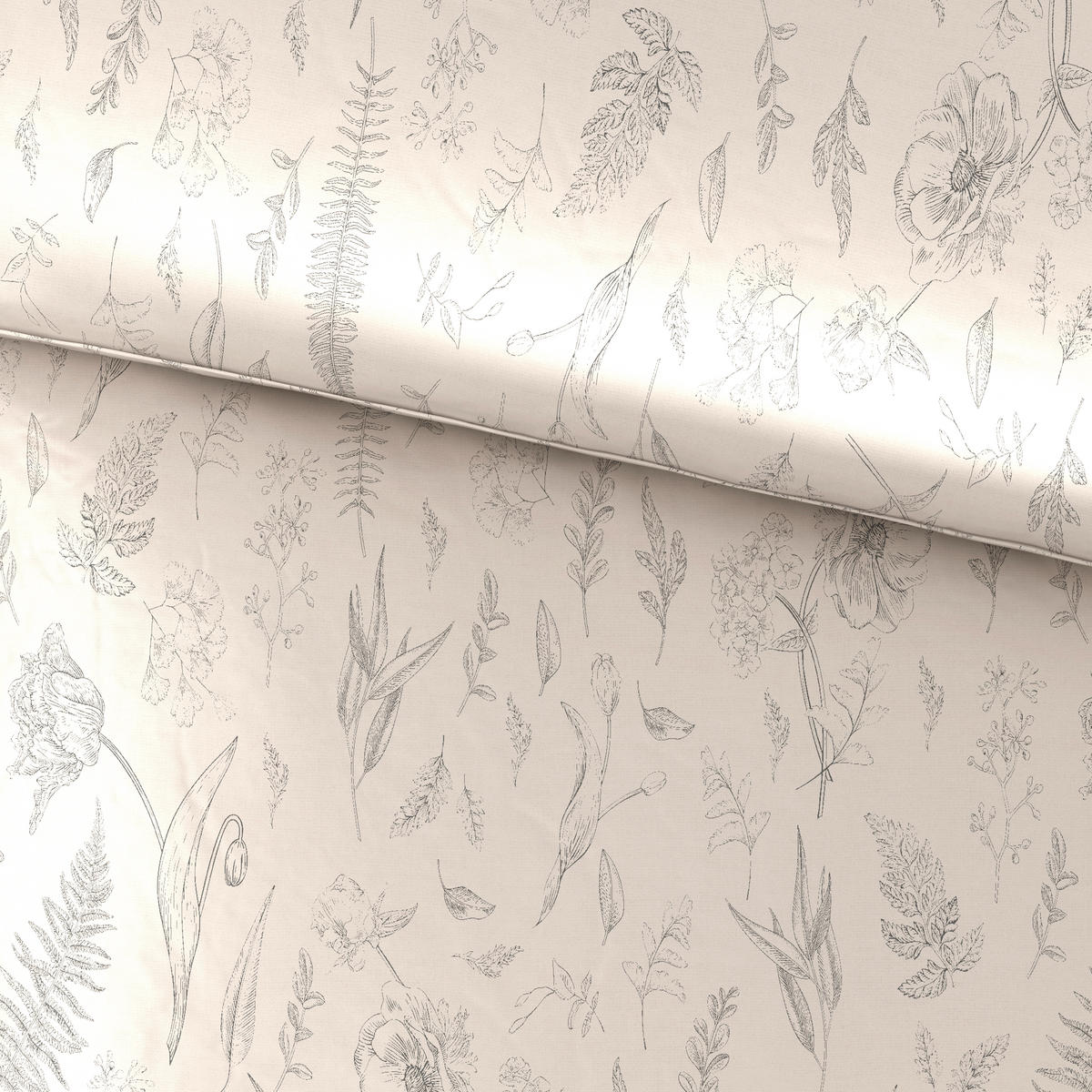 POSTELJNINA DAPHNE 140/200 cm saten bela  - bela, Konvencionalno, tekstil (140/200cm) - Esposa