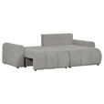ECKSOFA Braun Flachgewebe  - Schwarz/Braun, KONVENTIONELL, Kunststoff/Textil (256/157cm) - Carryhome