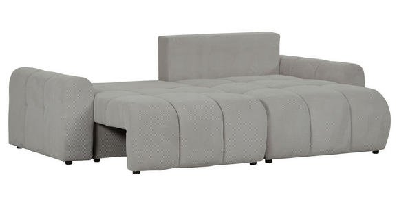 ECKSOFA Braun Flachgewebe  - Schwarz/Braun, KONVENTIONELL, Kunststoff/Textil (256/157cm) - Carryhome