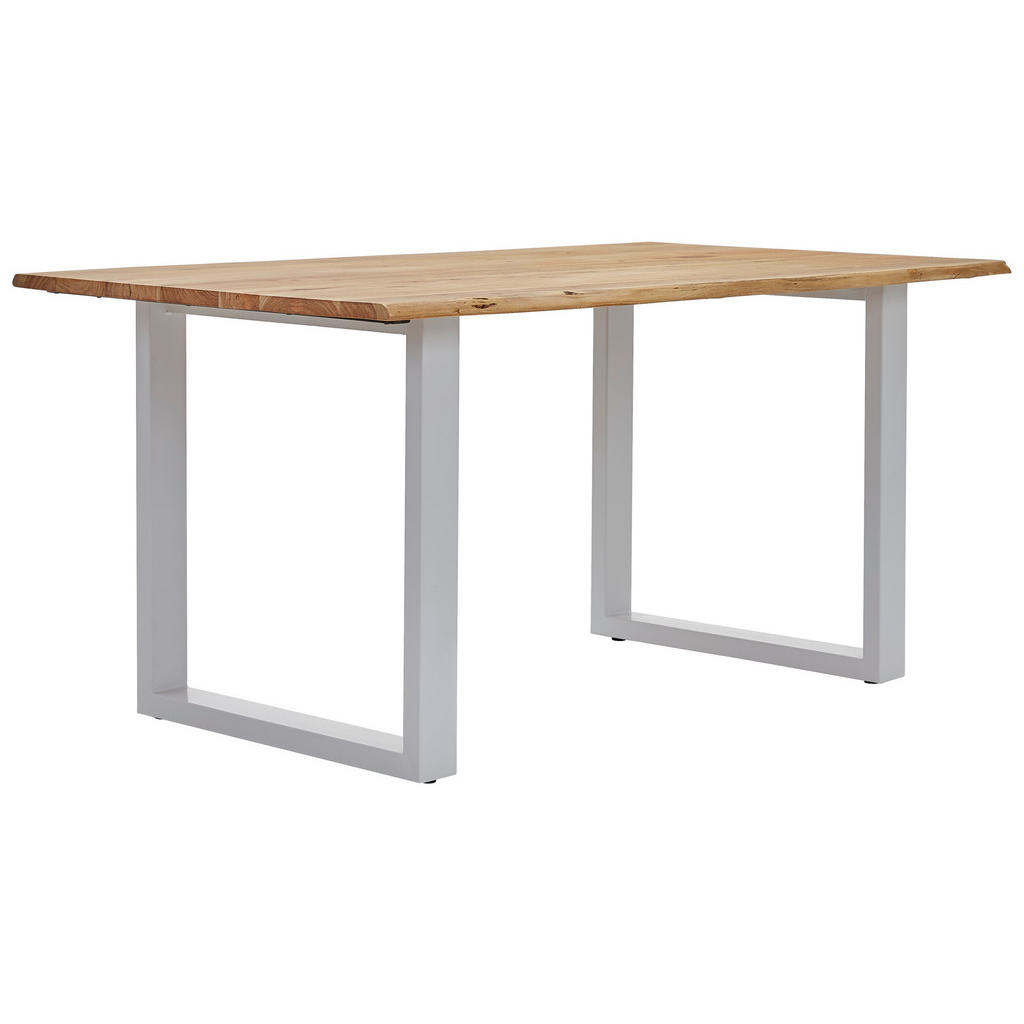 Livetastic JEDÁLENSKÝ STÔL, akácia, biela, farba akácie, 160/90/76 cm