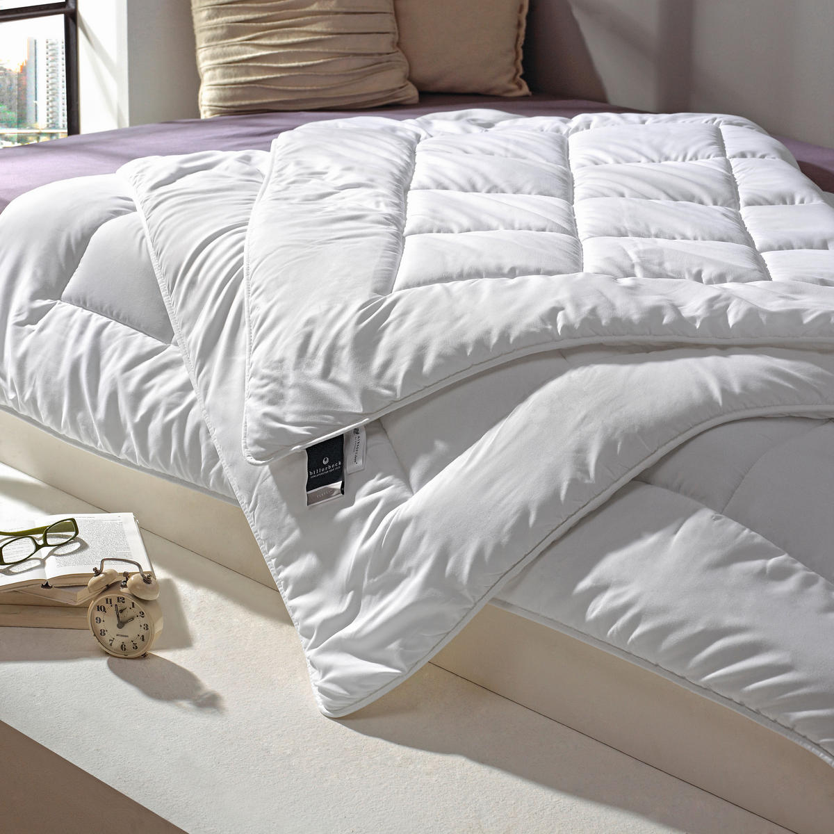 CELOROČNÍ PŘIKRÝVKA, 140/220 cm, polyester - bílá, Basics, textil (140/220cm) - Billerbeck