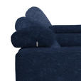 ECKSOFA  in Mikrofaser Dunkelblau  301/207 cm  - Schwarz/Dunkelblau, Design, Textil/Metall (301/207cm) - Xora