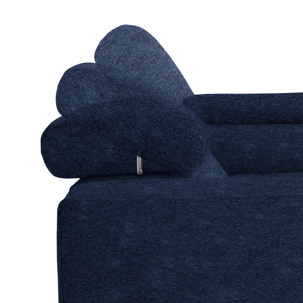 ECKSOFA  in Mikrofaser Dunkelblau  301/207 cm  - Schwarz/Dunkelblau, Design, Textil/Metall (301/207cm) - Xora