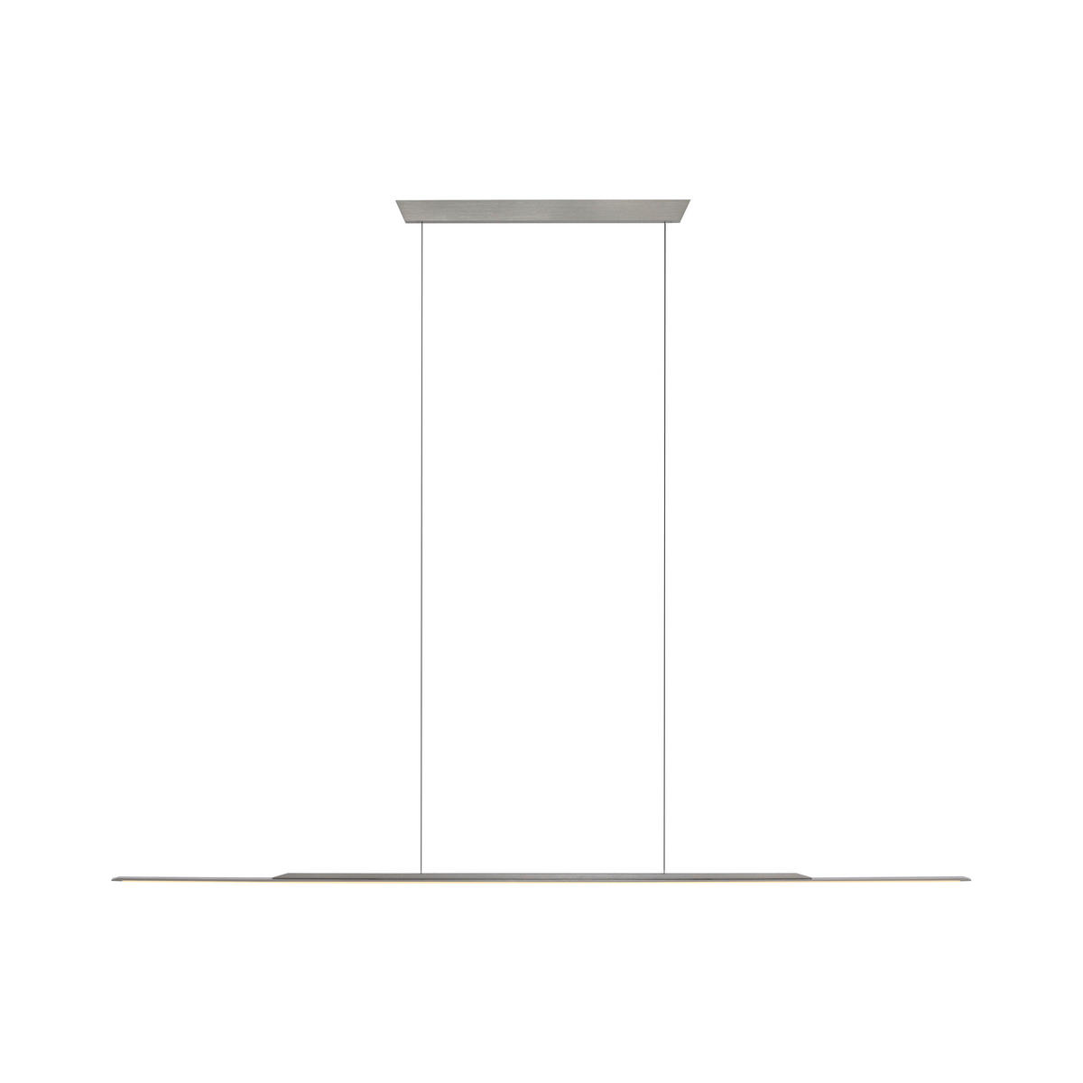 LED-HÄNGELEUCHTE 125/2,5/150 cm  - Grau, Design, Kunststoff/Metall (125/2,5/150cm) - Neuhaus PURE