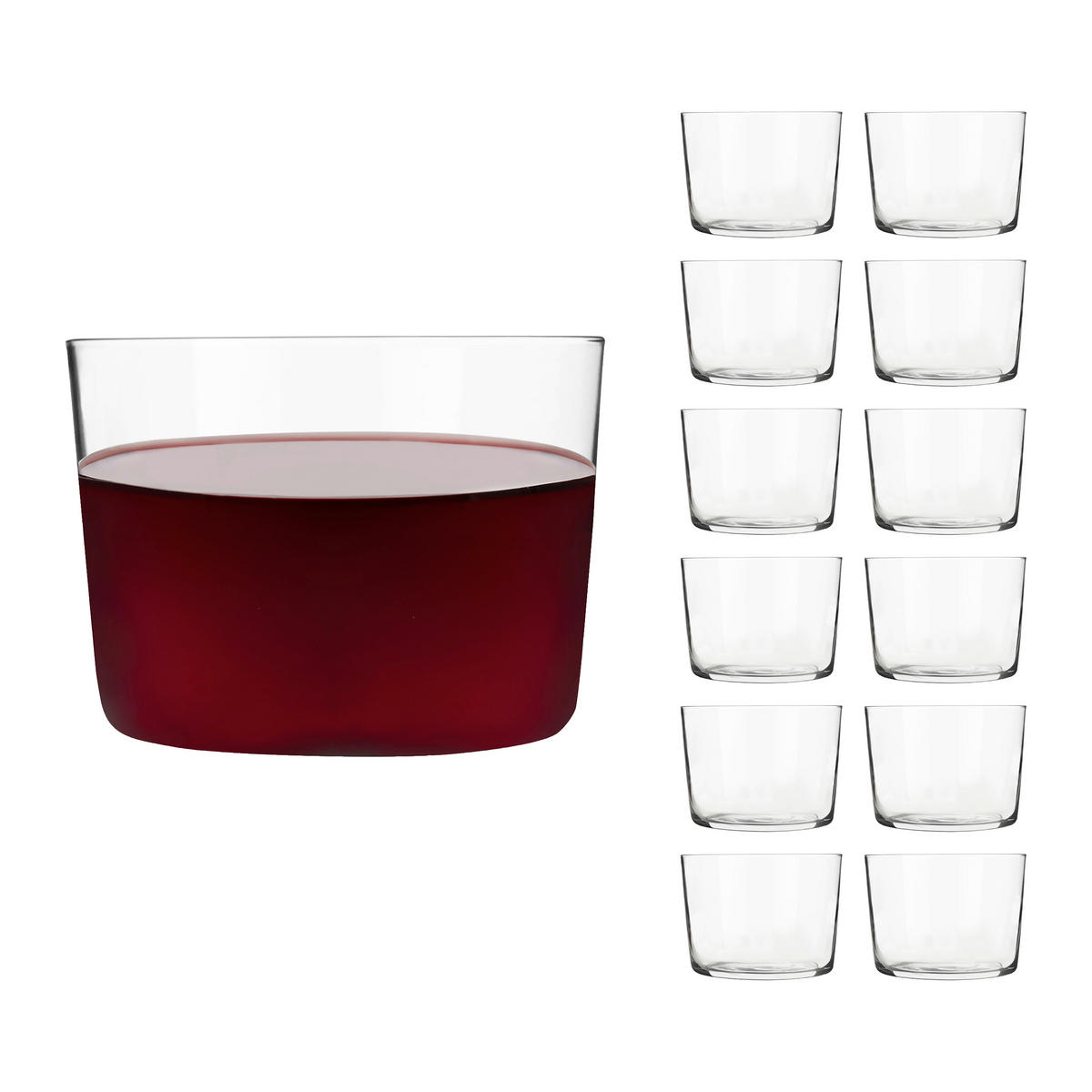 GLÄSERSET CIDRA  12-teilig  - Klar, Basics, Glas (8,5/6cm)