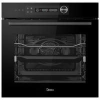 EINBAUBACKOFEN MBO7NM30E4-BK  - Schwarz, Basics, Glas/Metall (59,5/59,5/56,6cm) - Midea