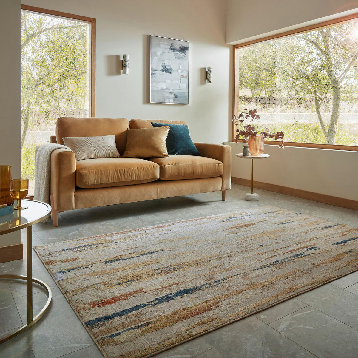 WEBTEPPICH  Wohnzimmer 200/300 cm Deriva Grau rechteckig  - Grau, Basics, Kunststoff/Textil (200/300cm) - Flair Rugs