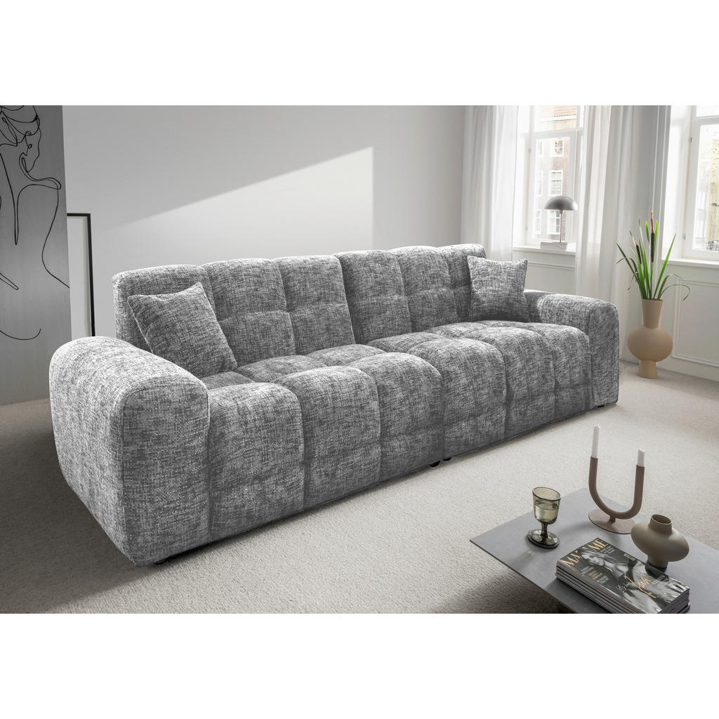 Viersitzer-sofa Bosco, Silberfarben B: 300 Cm