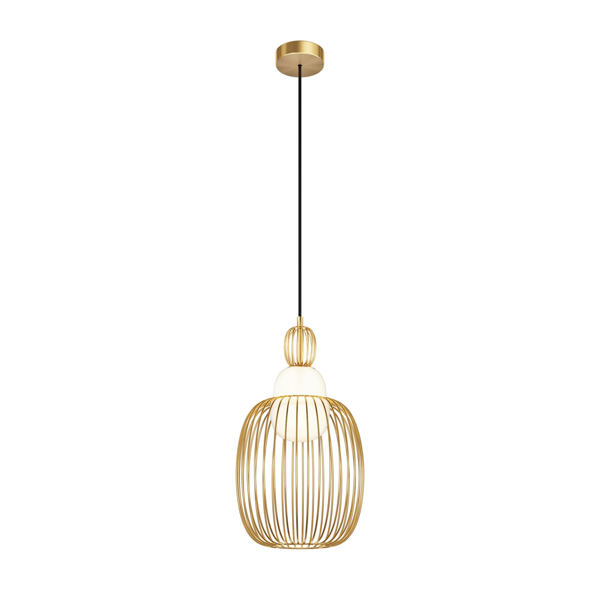 PENDELLAMPA Levitation 25.8/348 cm  - mässingsfärgad, Design, metall (25.8/348cm) - MAYTONI