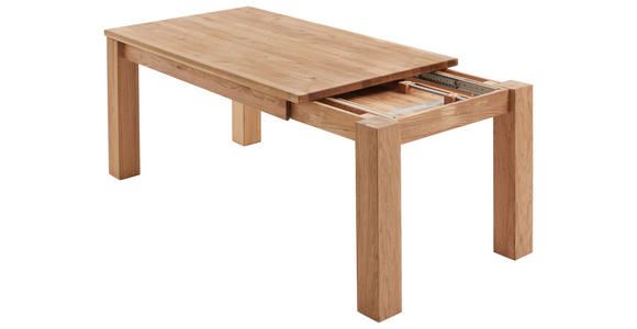 AUSZIEHTISCH in Holz 160-230/90/76 cm  - Eichefarben, Basics, Holz (160-230/90/76cm) - Linea Natura