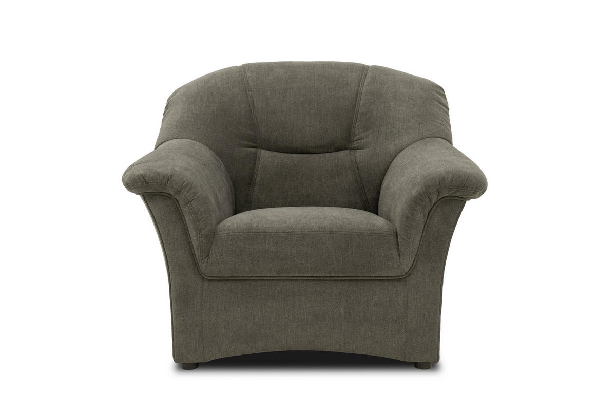 SESSEL Mikrofaser Greige    - Greige/Schwarz, KONVENTIONELL, Kunststoff/Textil (102/83/81cm) - MID.YOU