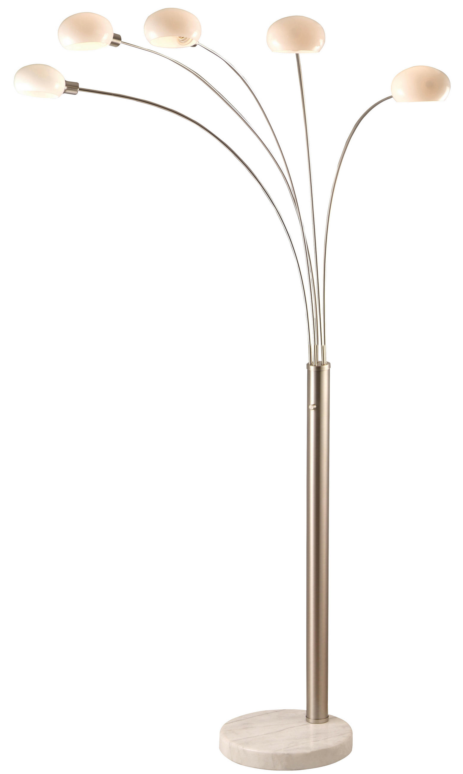 BOGENLEUCHTE 140/110/210 cm    - Opal, Design, Glas/Stein (140/110/210cm) - Globo