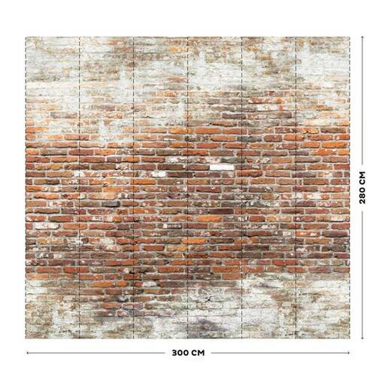 FOTOTAPETE - Dunkelorange, Basics, Papier/Kunststoff (300/280/11cm)