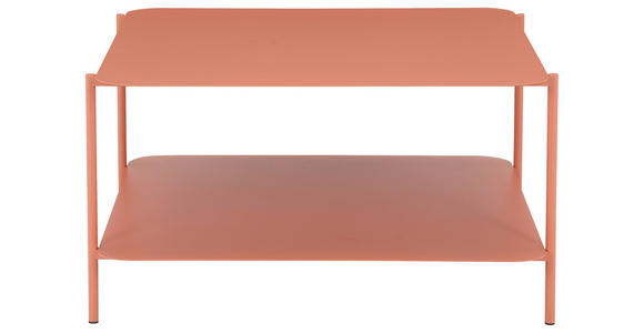 COUCHTISCH in Metall 73,4/70/40 cm  - Terracotta, Design, Metall (73,4/70/40cm) - Carryhome