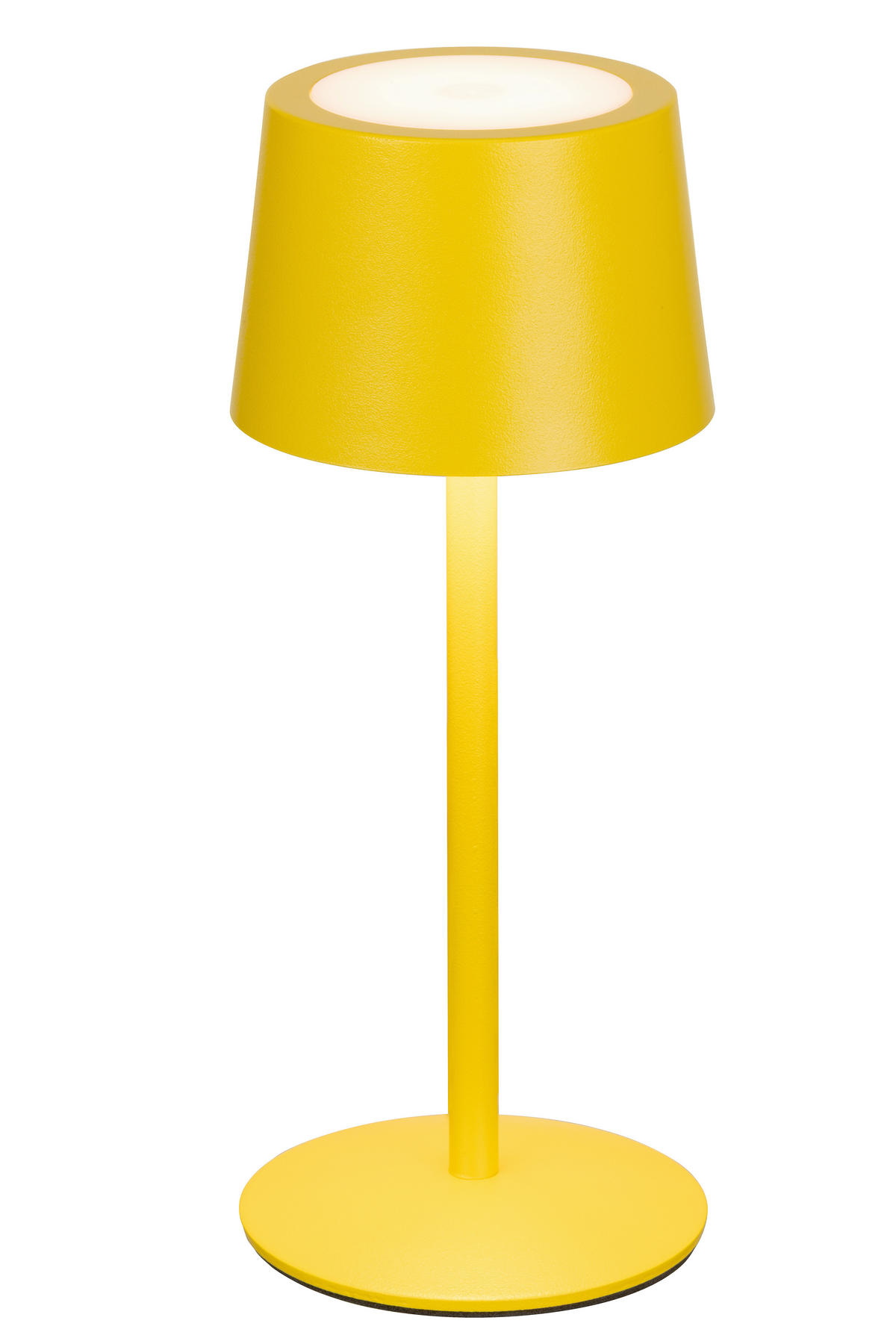 AKKU-TISCHLEUCHTE 9/22 cm  - Gelb, Basics, Metall (9/22cm) - Novel