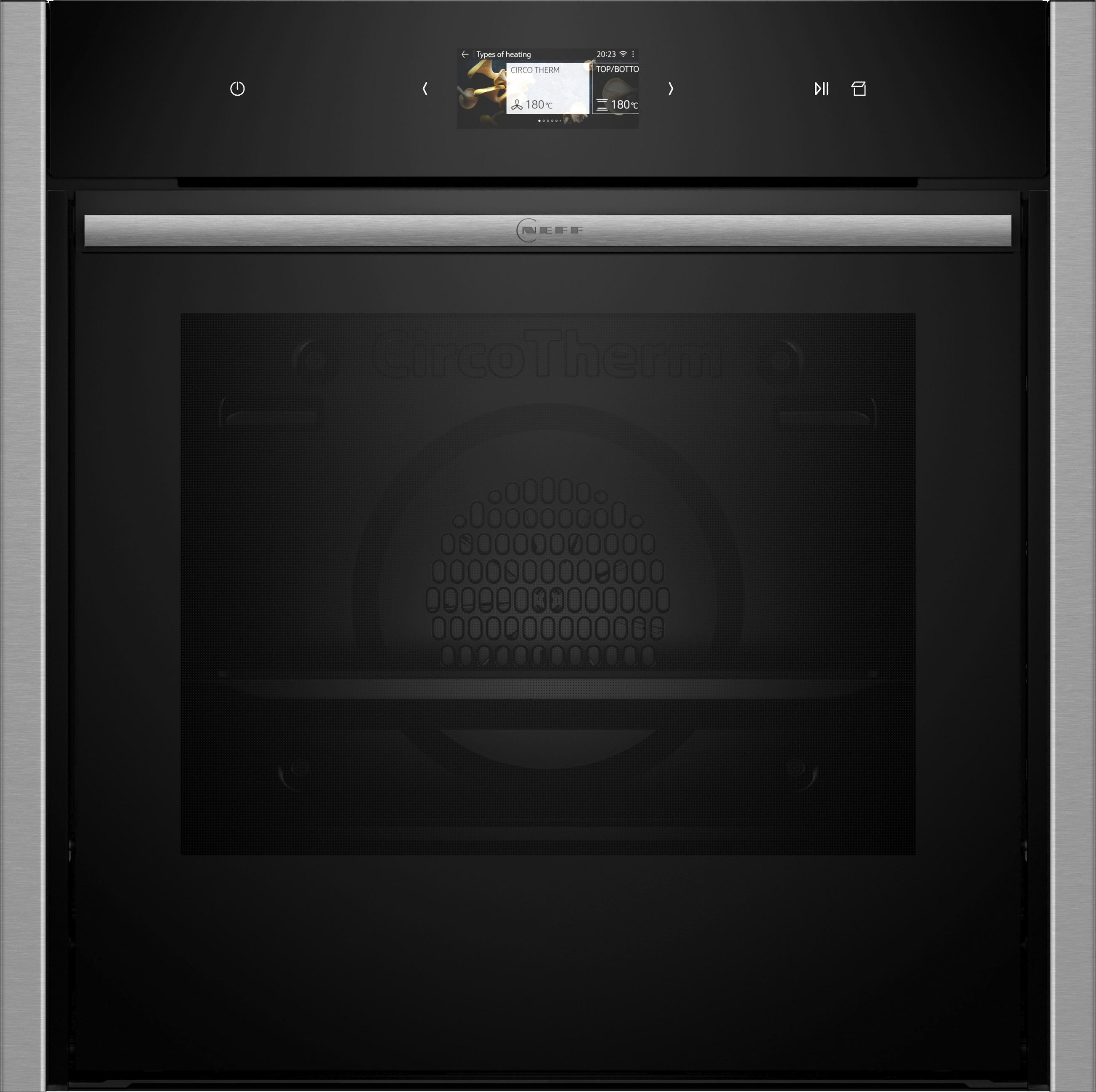 EINBAUBACKOFEN B64VS31N0  - Edelstahlfarben/Schwarz, Basics, Metall (59,6/59,5/54,8cm) - Neff