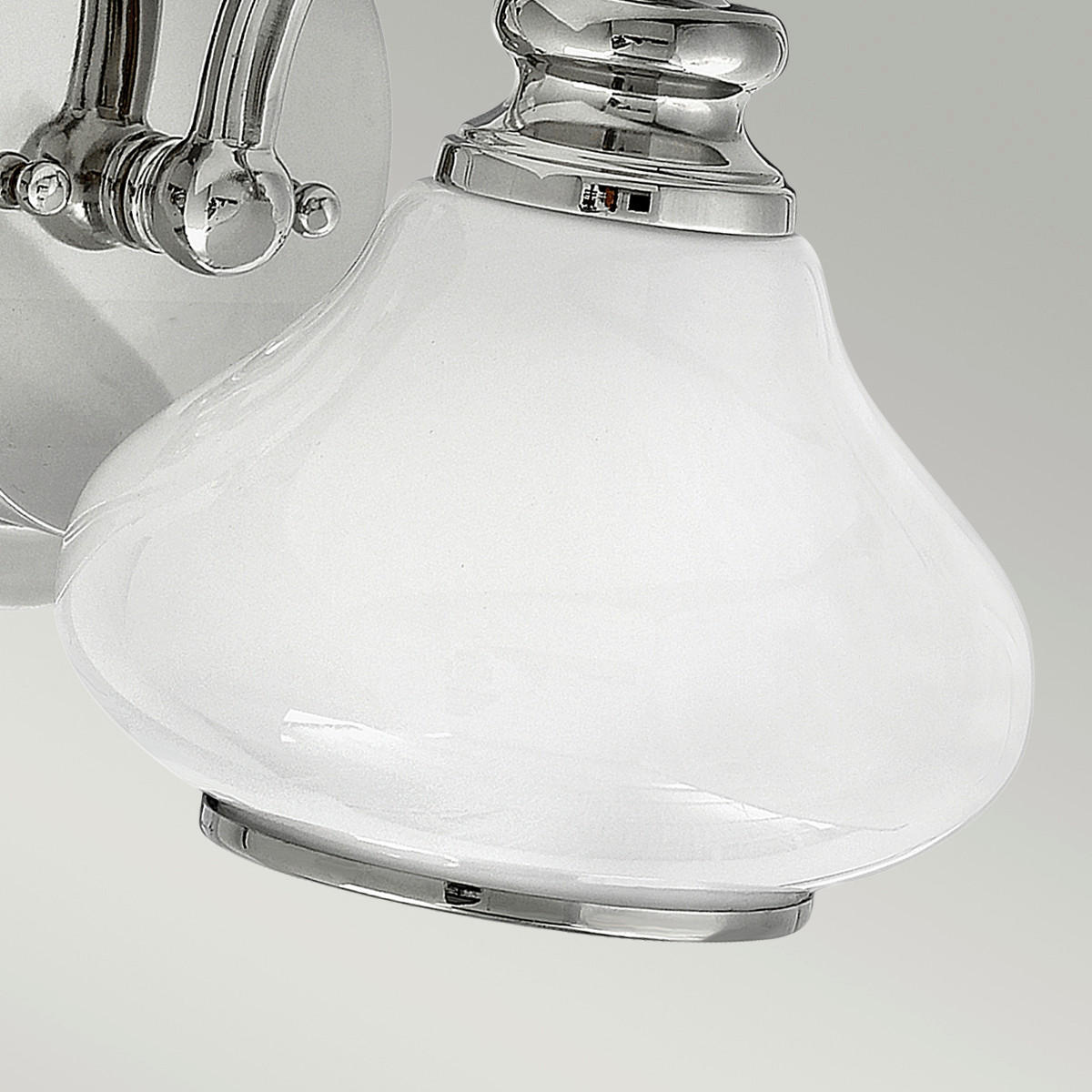 BADEZIMMER-WANDLEUCHTE - Chromfarben, Design, Glas/Metall (16/19.1/20.6cm) - Elstead Lighting