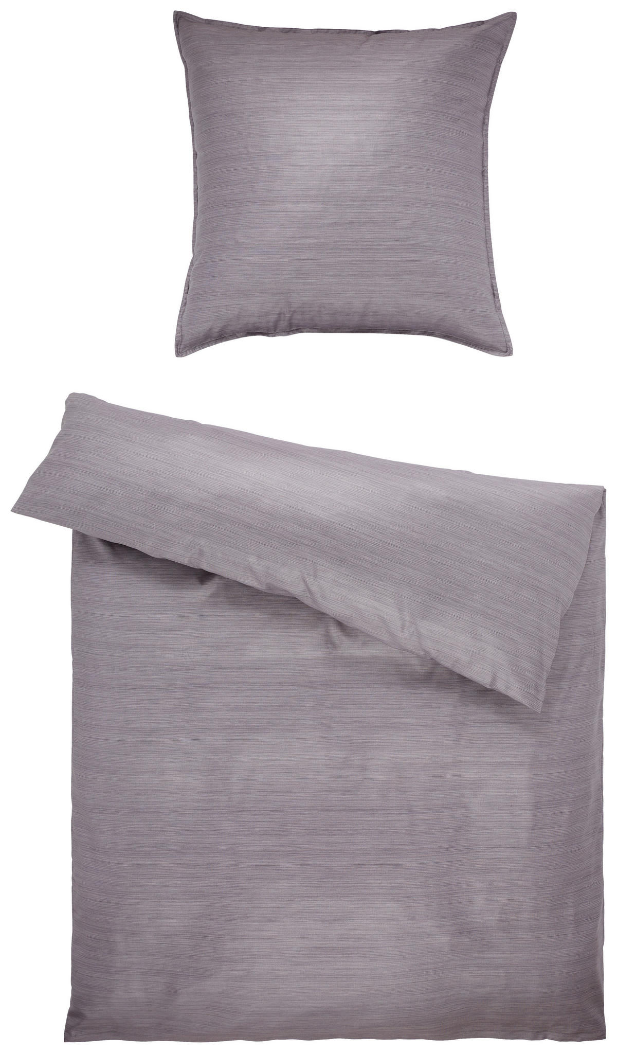 POSTELJNINA Bente 140/200 cm damast temno siva  - temno siva, Konvencionalno, tekstil (140/200cm) - Curt Bauer