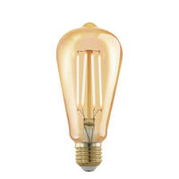 BEC DECORATIV - culoare chihlimbar, Basics, sticlă (14,3cm)