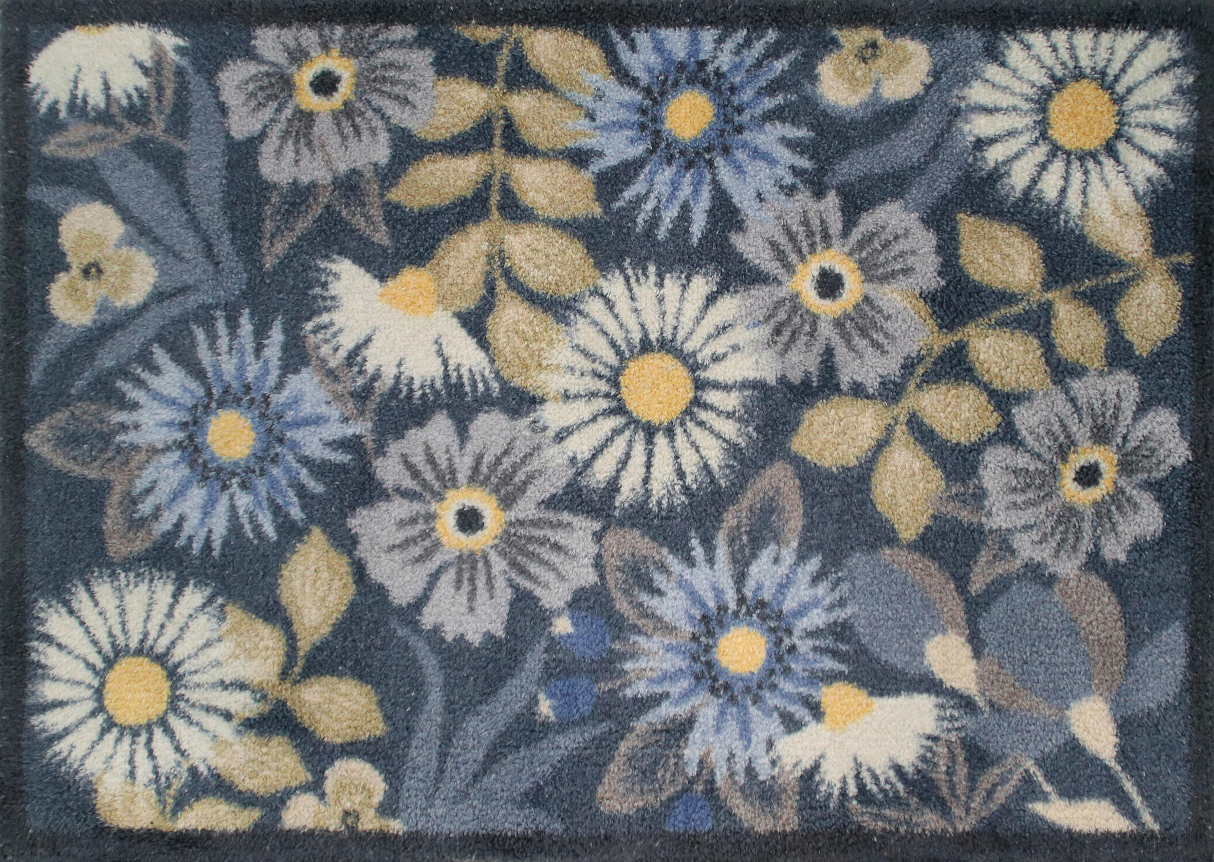 FUSSMATTE 60/85 cm Meadow  - Blau, Design, Kunststoff/Textil (60/85cm) - wash+dry