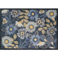 FUSSMATTE 60/85 cm Meadow  - Blau, Design, Kunststoff/Textil (60/85cm) - wash+dry