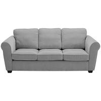 3-SITZER-SOFA Chenille Grau  - Schwarz/Grau, KONVENTIONELL, Kunststoff/Textil (226/88/86cm) - Carryhome