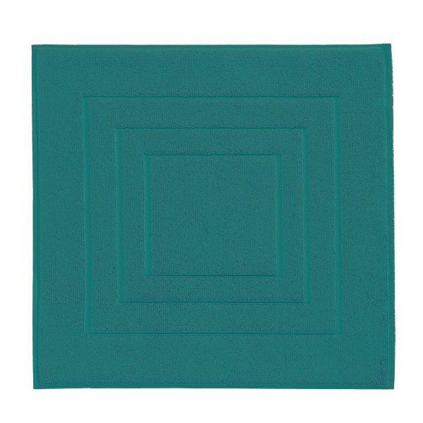 BADEMATTE Petrol 60/60 cm  - Petrol, Basics, Textil (60/60cm) - Vossen
