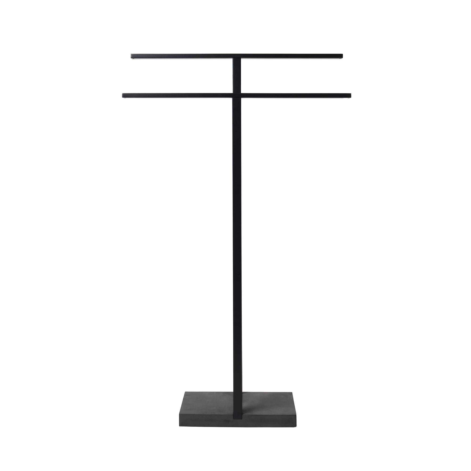 HANDTUCHSTÄNDER - Schwarz, Basics, Metall (16/50/86cm) - Blomus