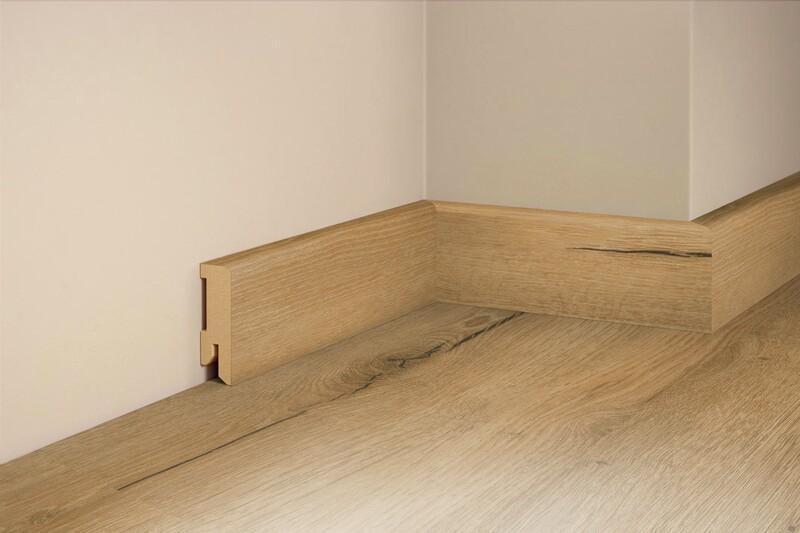 SOCKELLEISTE, Eiche Kalahari  - Basics, Holz (240/5/1,6cm) - Tilo