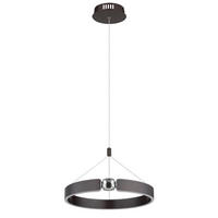 ZÁVĚSNÉ LED SVÍTIDLO, 40/125 cm  - bronzová/čiré, Design, kov/plast (40/125cm) - Globo