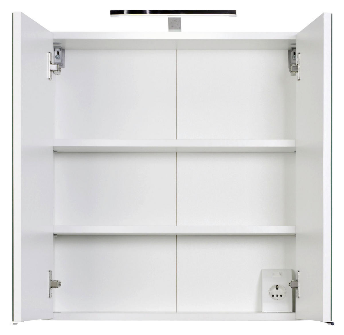 BADEZIMMER  in 60 cm  - Weiß/Silbereichenfarben, MODERN, Holzwerkstoff/Stein (60cm) - Held