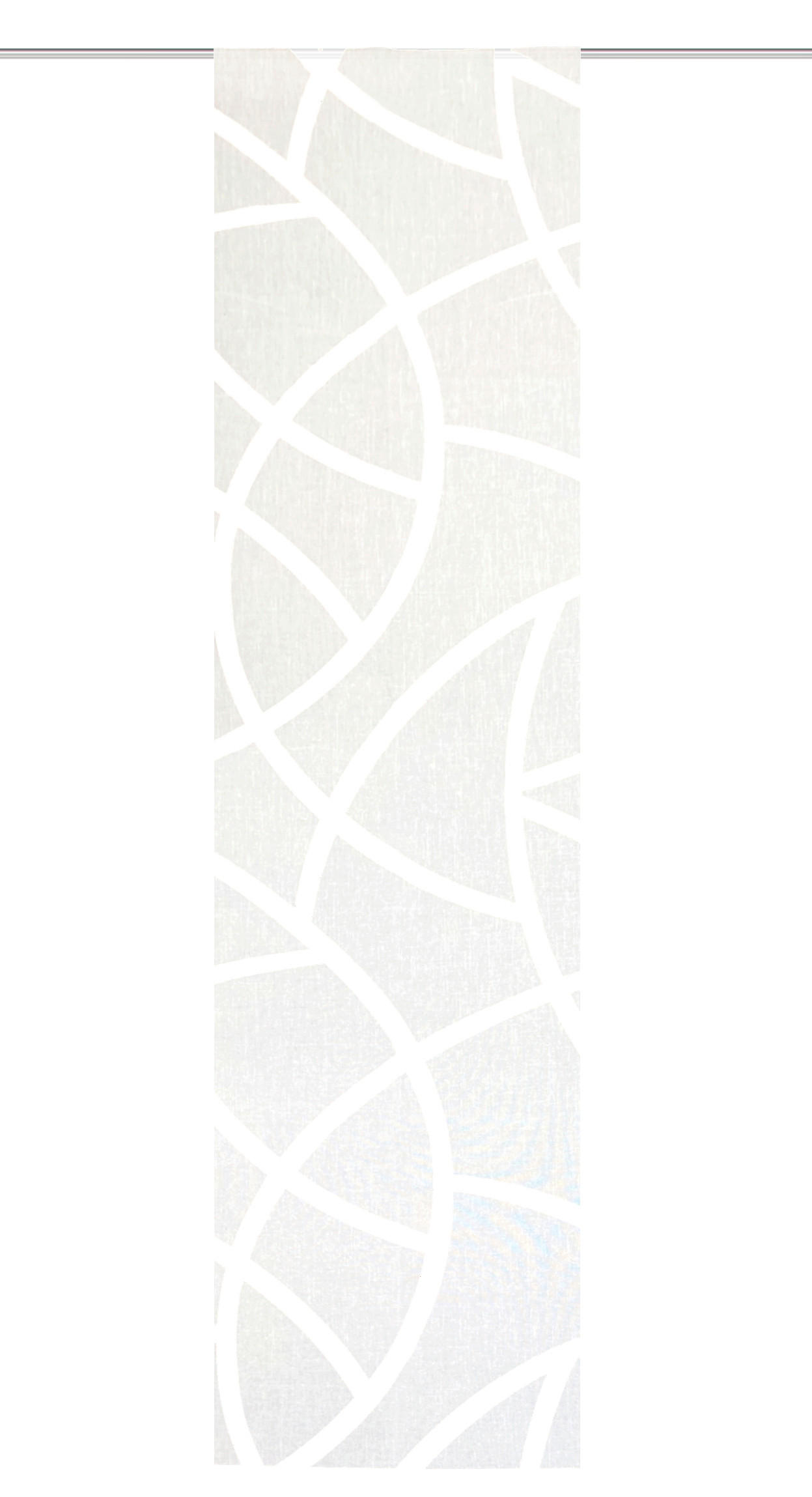FLÄCHENVORHANG in Weiß blickdicht  - Weiß, Design, Textil (60/245cm)