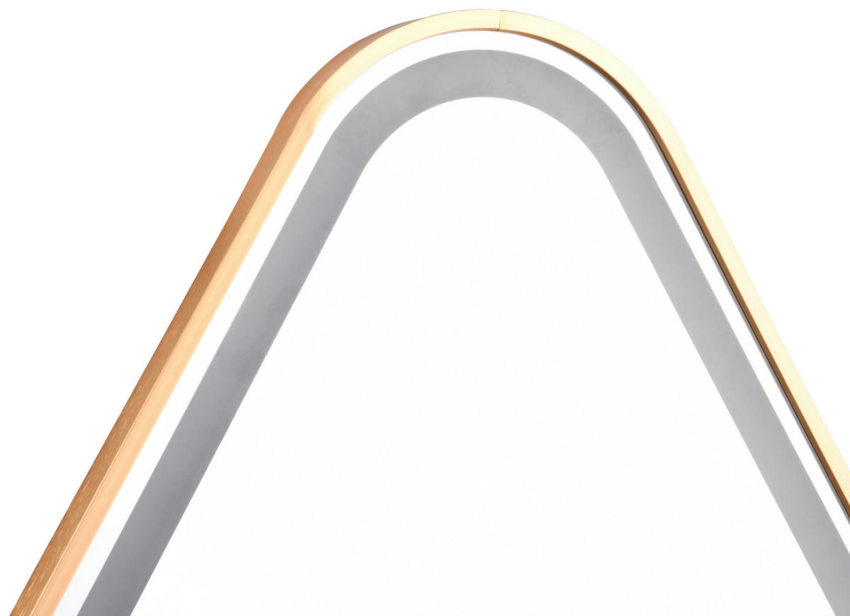 BADEZIMMERSPIEGEL 60/80/3 cm  - Goldfarben, MODERN, Glas/Metall (60/80/3cm)
