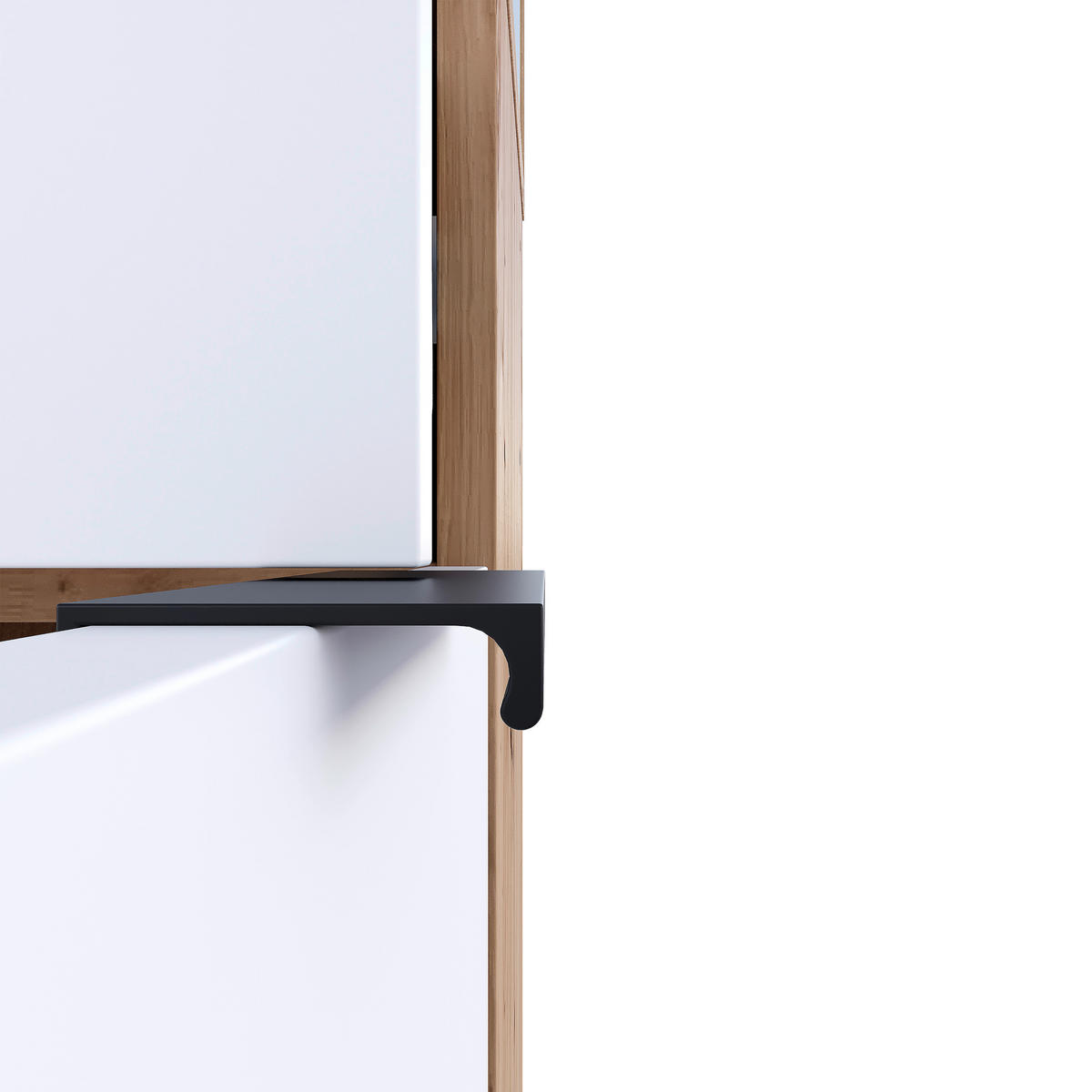 GARDEROBE  in 100/202/40 cm  - Weiß/Eiche Artisan, Design, Holzwerkstoff (100/202/40cm) - home24