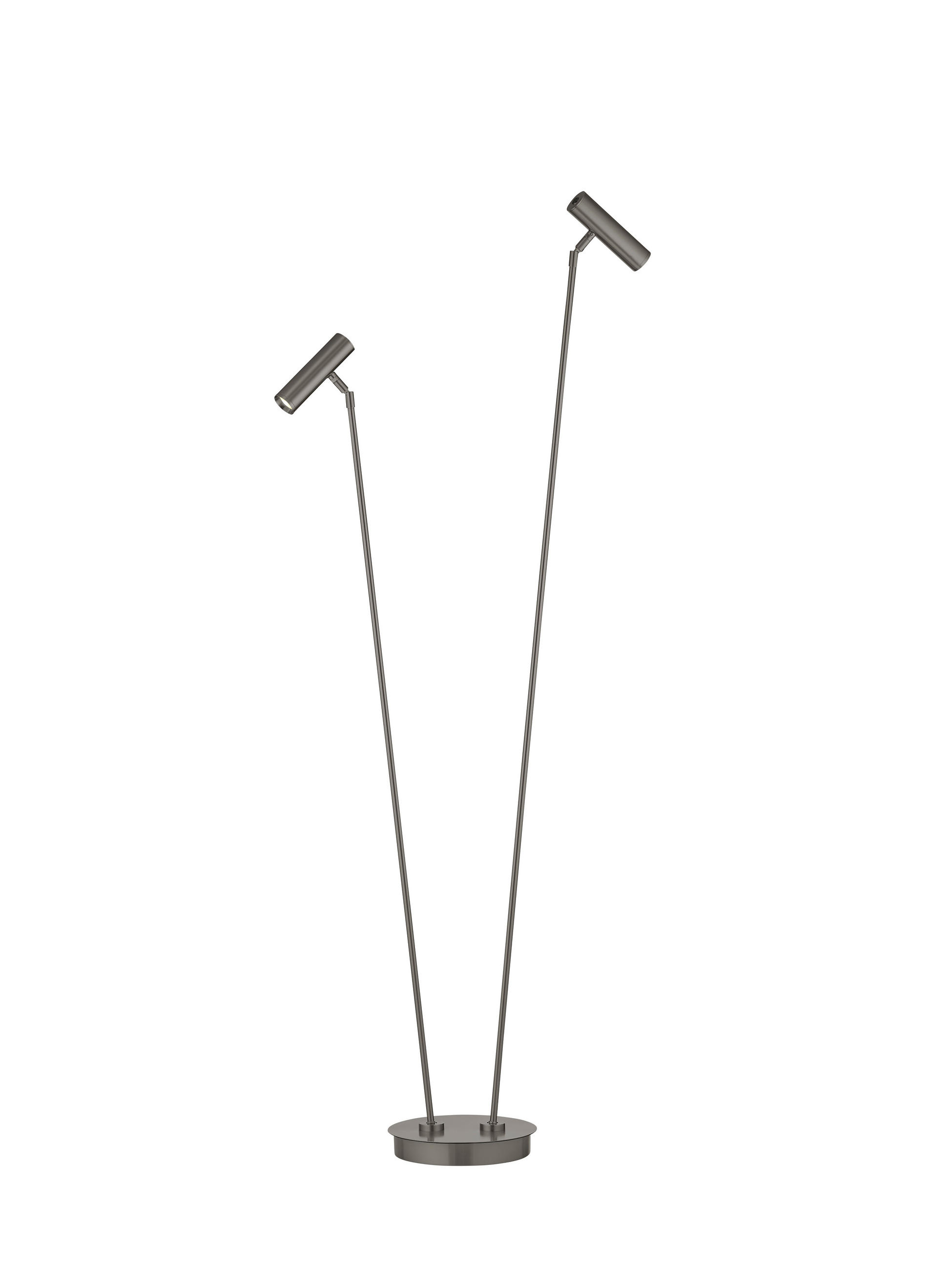 LED-STEHLEUCHTE Tom Pro 95.8/137 cm - Bronzefarben, MODERN, Metall (95.8/137cm) - Hell