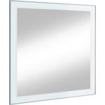 WANDSPIEGEL 80/77/2 cm - Weiß, Design, Glas (80/77/2cm) - Novel