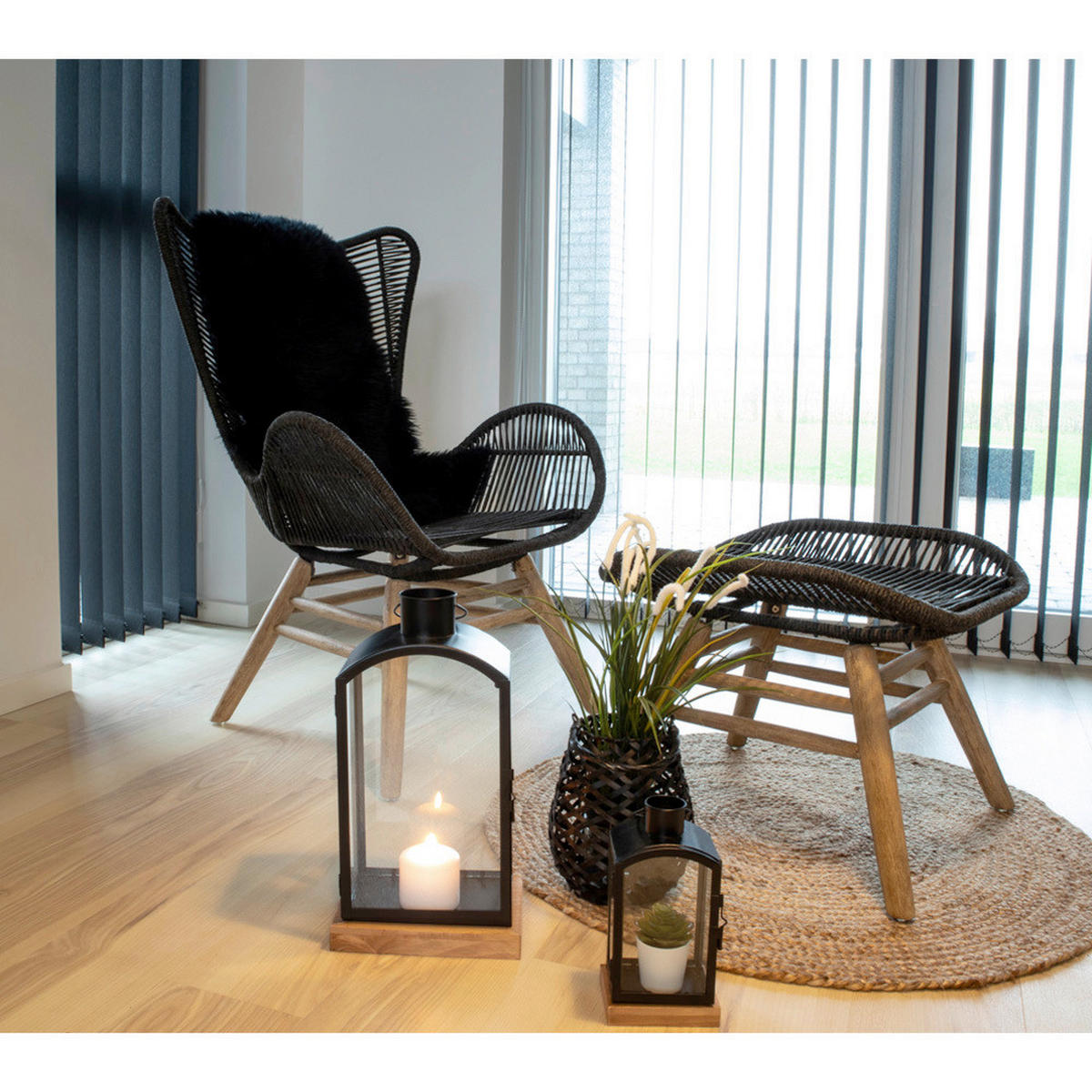 FELLTEPPICH 50/85 cm  - Schwarz, Trend, Textil (50/85cm)