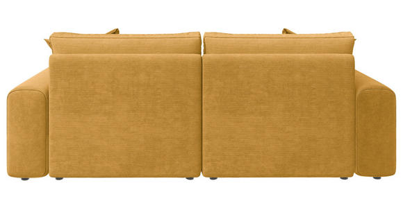 BIGSOFA Cord Senfgelb  - Senfgelb/Schwarz, MODERN, Kunststoff/Textil (234/93/190cm) - Carryhome