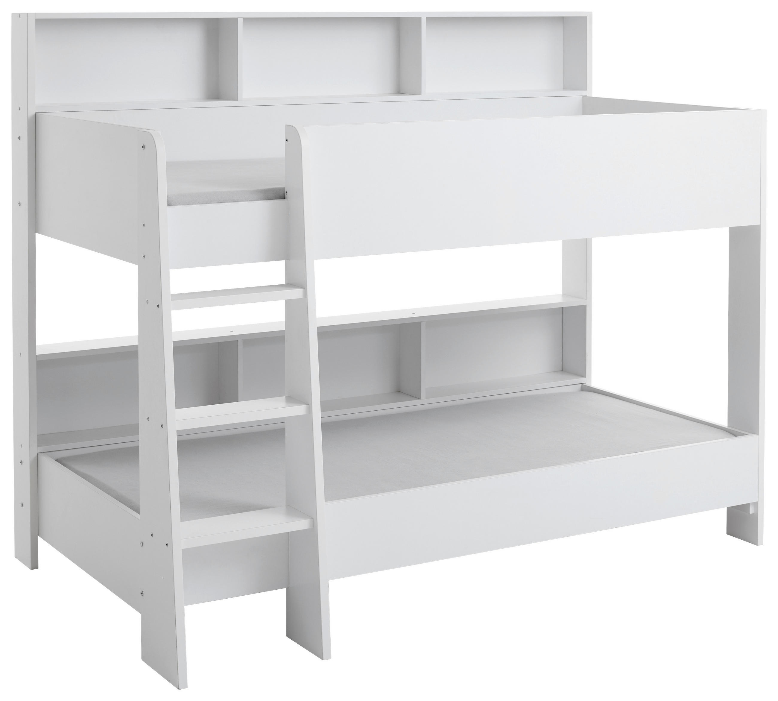 ETAGENBETT - Weiß, Basics, Holzwerkstoff (90/200cm) - Boxxx