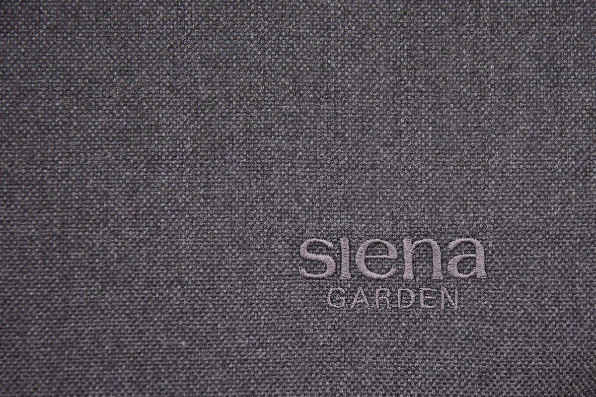 GARTEN-RELAXLIEGE 57/81/143 cm  - Schwarz, KONVENTIONELL, Kunststoff/Textil (57/81/143cm) - Siena Garden
