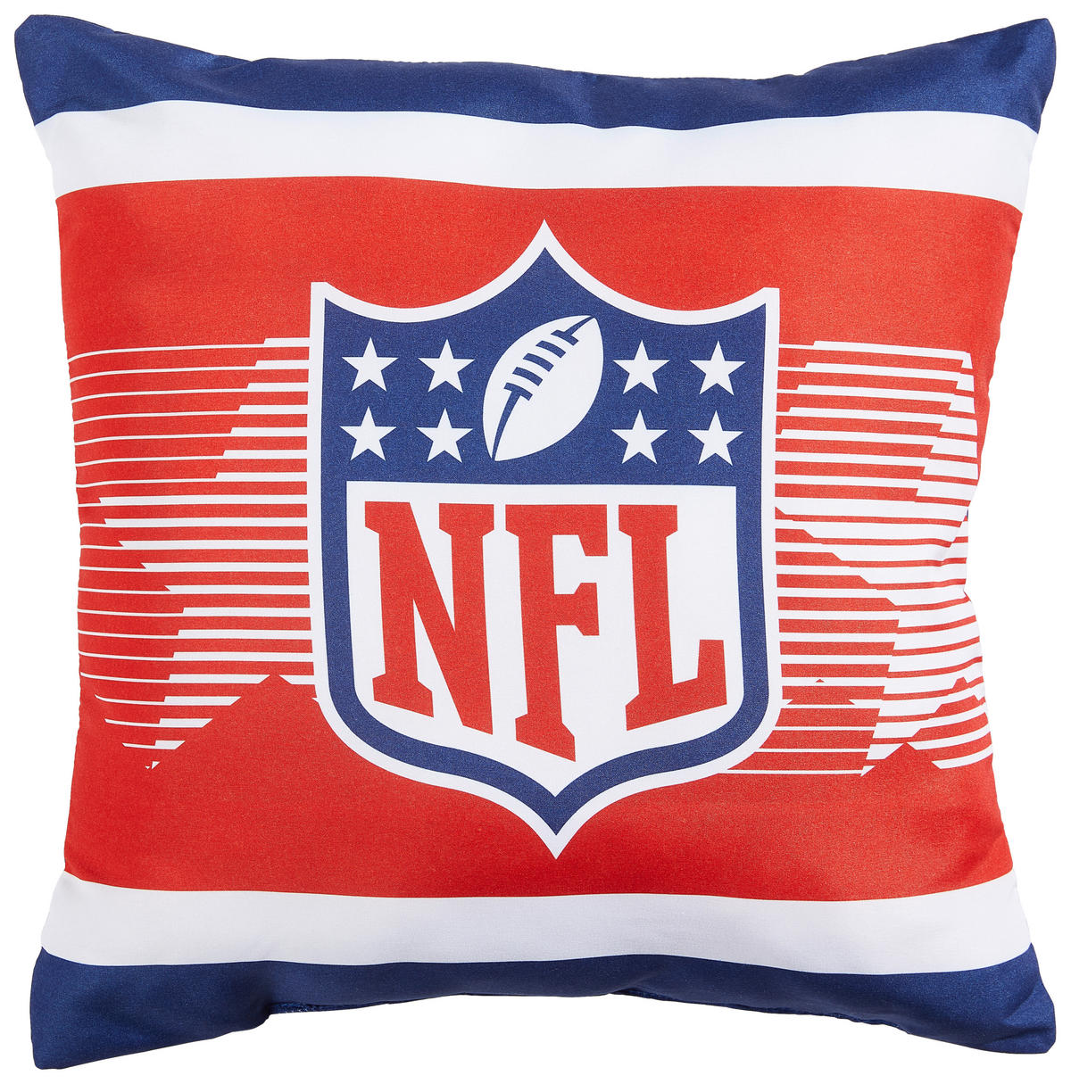 ZIERKISSEN NFL 40/40 cm  - Blau/Rot, Trend, Textil (40/40cm) - Herding