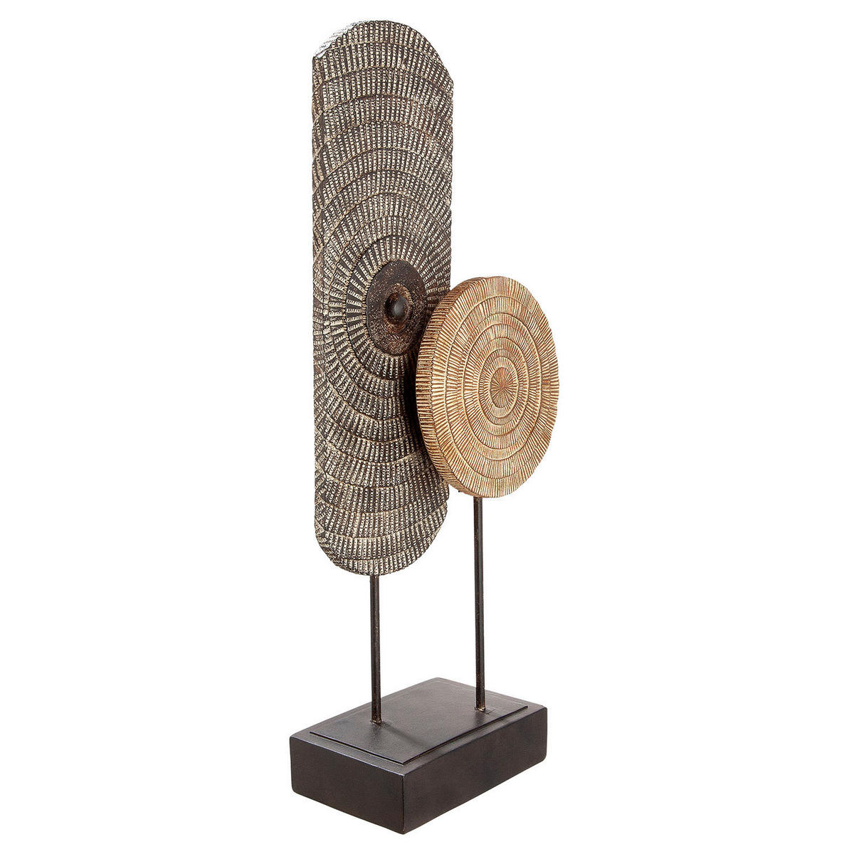 SKULPTUR - Hellbraun/Braun, Basics, Kunststoff (19,5/47,5/10cm)