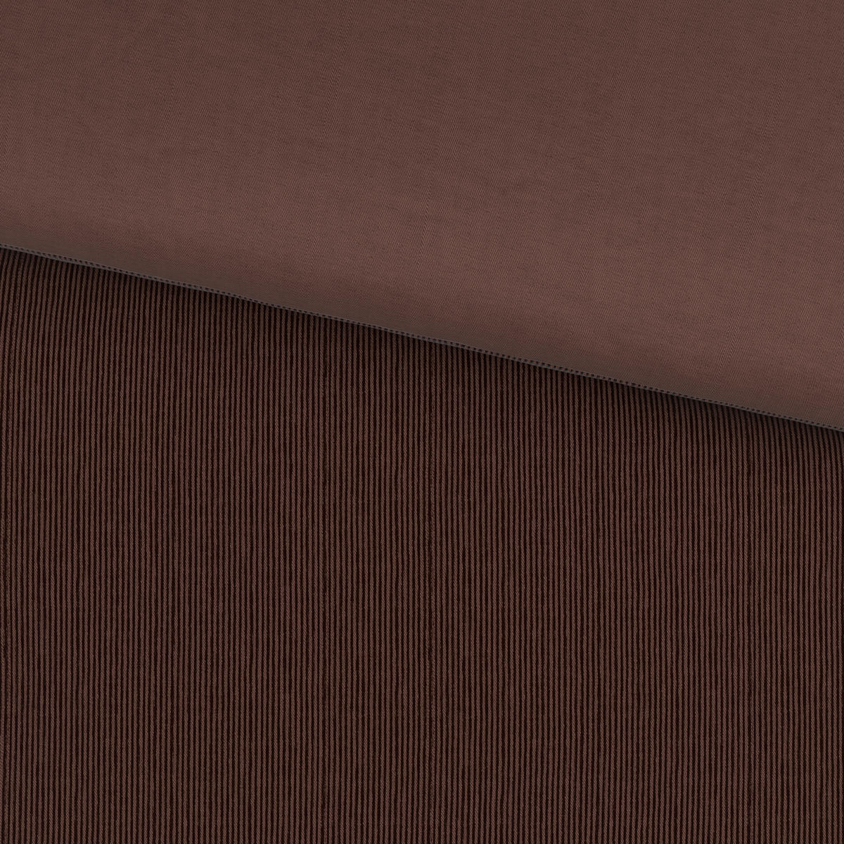 WENDEBETTWÄSCHE 2-teilig Satin 135/200 cm  - Dunkelbraun, Textil (135/200cm) - Bio:Vio